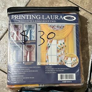 Southern Living Blossom Yellow Curtains